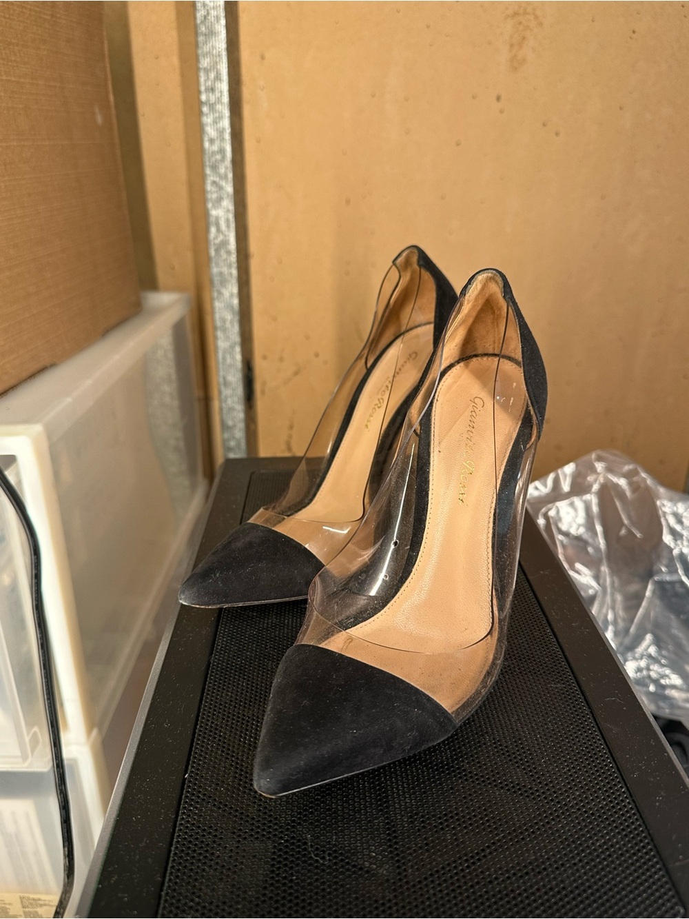 Gianvito Rossi classic plexi pump 105mm heel